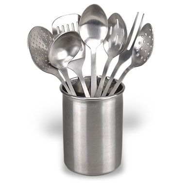 Eight Piece Stainless  Steel  Kitchen  Utensil  Set  Bed Bath 