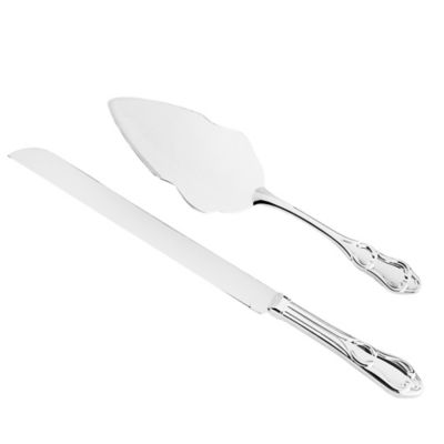Lillian Rose™ Silver 2-Piece Cake Knife and Server Set - Bed Bath & Beyond