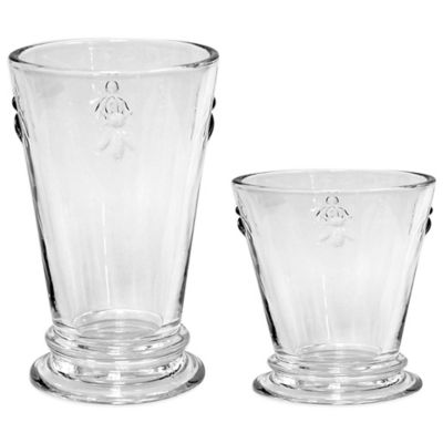 drinking glasses with bees on them