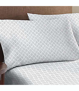 Fundas para almohada estándar de algodón Everhome™ Leaf color gris