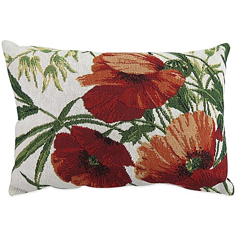 The Vintage House by Park B. Smith Poppies Tapestry Oblong Throw Pillow - Bed Bath & Beyond