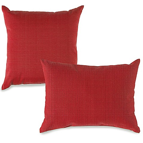 Outdoor Throw Pillows in Red - Bed Bath & Beyond