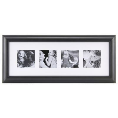 Buy 4-Photo 4-Inch x 4-Inch Collage Picture Frame in Black from Bed ...