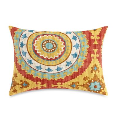 Buy 12-Inch x 16-Inch Outdoor Oblong Throw Pillow in Sunset Red from ...