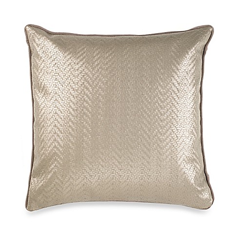 Vetty Square Throw Pillow in Taupe - Bed Bath & Beyond
