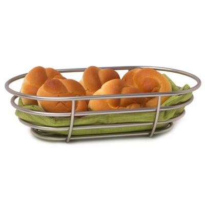 Spectrum™ Euro Bread Basket in Satin Nickel - Bed Bath & Beyond