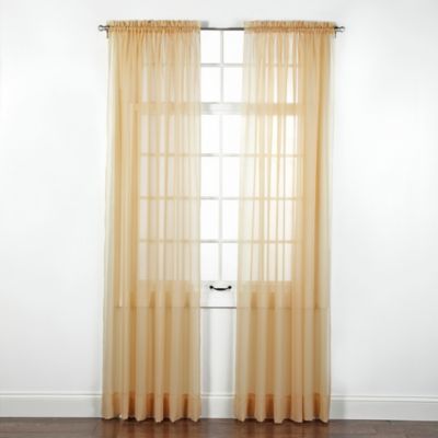 Buy Gold Sheer Curtains from Bed Bath  Beyond