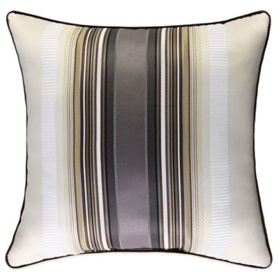 J. Queen New York™ Bennington Square Throw Pillow in Platinum - Bed ...