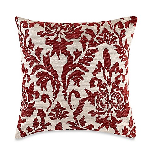 Make-Your-Own-Pillow Venice Square Throw Pillow Cover in Red Chilli - Bed Bath & Beyond