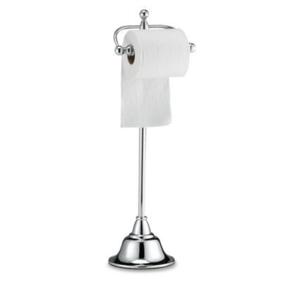 Pedestal toilet paper holder