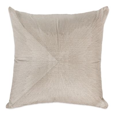 Raymond Waites Sawyer Woven Square Throw Pillow in Silver - Bed Bath ...