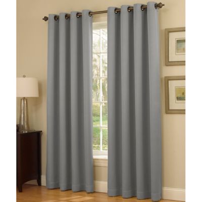 Insola Dorian Thermalayer Grommet Top Window Curtain Panel ...