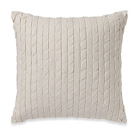 Wamsutta Essex Down Alternative Square Throw Pillow in Ivory - Bed Bath & Beyond