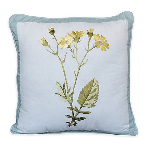 Nostalgia Home Josephine Square Throw Pillow in Yellow - Bed Bath & Beyond