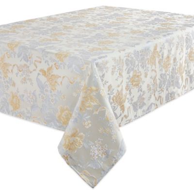 Buy 90 Inch Round Tablecloth from Bed Bath & Beyond - WaterfordÃ‚Â® Linens Eva 90-Inch Round Tablecloth