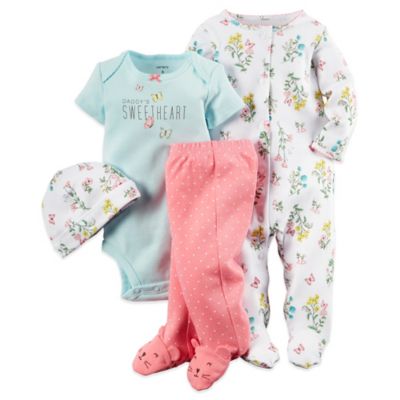 Carter's® 4-Piece Floral Footie, 