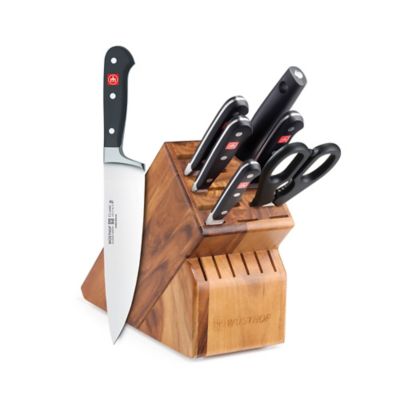 Wusthof® Classic 8-Piece Deluxe Wood Knife Block Set in Acacia - Bed