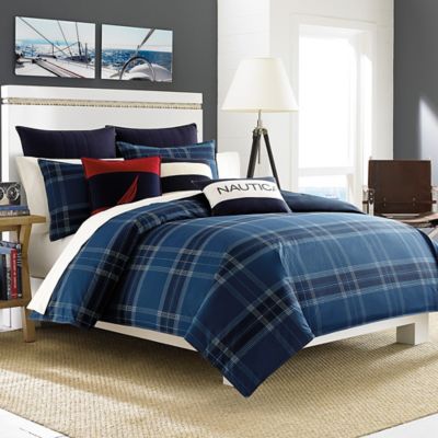 Nautica® Akeley Comforter Set in Blue - Bed Bath & Beyond