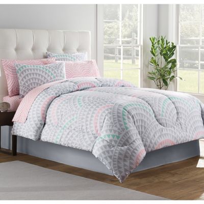 Buy Pink Grey Comforter Set from Bed Bath & Beyond