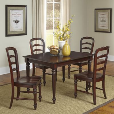 Home Styles 5-Piece Colonial Classic Dining Set in Cherry - Bed Bath ...