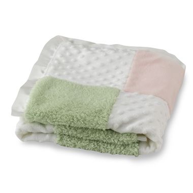 CoCaLo™ Baby Textured Sherpa Patch Pink, White and Sage ...