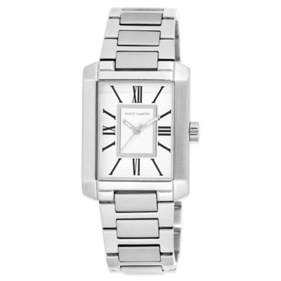 Vince Camuto® Ladies' 40mm Rectangular White Dial Bracelet Watch in ...