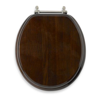 Dark Brown Wood Toilet Seat - Bed Bath & Beyond
