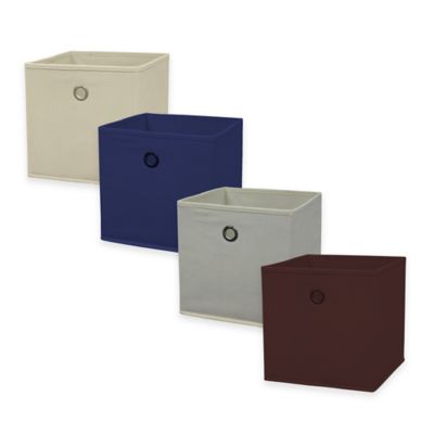 Home Basics® Storage Bin with Handle - Bed Bath & Beyond