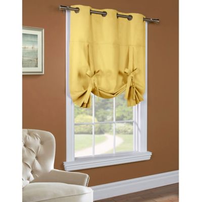 Buy Commonwealth Home Fashions 63Inch RoomDarkening Grommet Top TieUp Window Curtain Panel in 