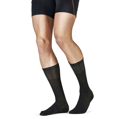 Tommie Copper Men's Compression Dress Crew Socks in Black - Bed Bath ...