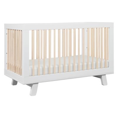 Babyletto Hudson 3-in-1 Convertible Crib in White/Washed Natural