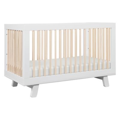 Babyletto Hudson 3-in-1 Convertible Crib in White/Washed Natural ...