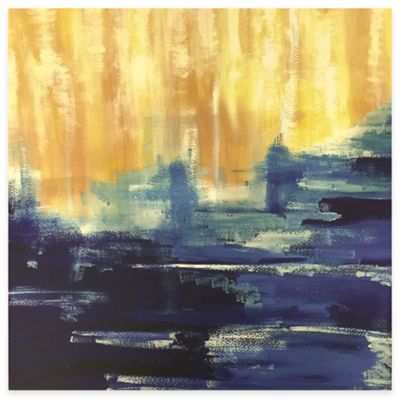 Abstract Blue Canvas Wall Art - Bed Bath & Beyond