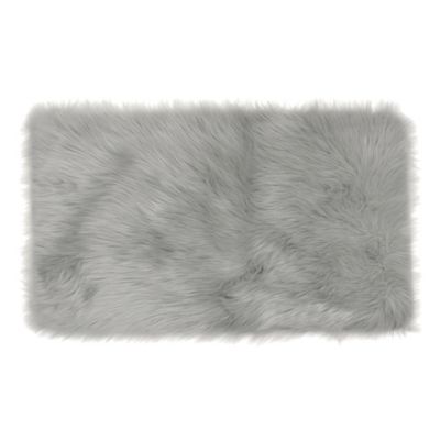 Frost Faux Fur Decorative Rug - Bed Bath & Beyond