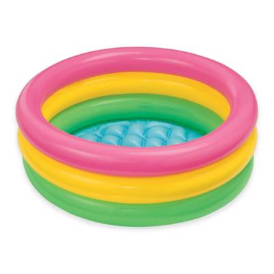 intex sunset glow 4 ring paddling pool