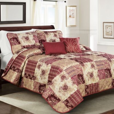 Scarlett Quilt Set in Red - Bed Bath & Beyond