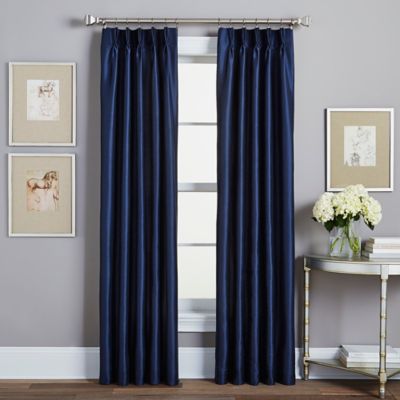 Buy Pinch Pleated Curtains from Bed Bath & Beyond - Spellbound Pinch-Pleat 84-Inch Rod Pocket Lined Window Curtain Panel in  Indigo