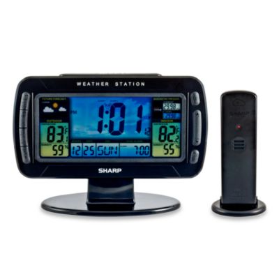 Sharp Jumbo LCD Wireless Weather Station - Bed Bath & Beyond