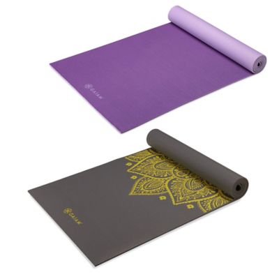 Premium Metallic Sunset Yoga Mat (6mm) - Gaiam Premium Rubber Yoga Mat