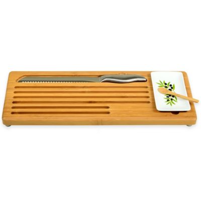 berghoff grooved bamboo bread boar