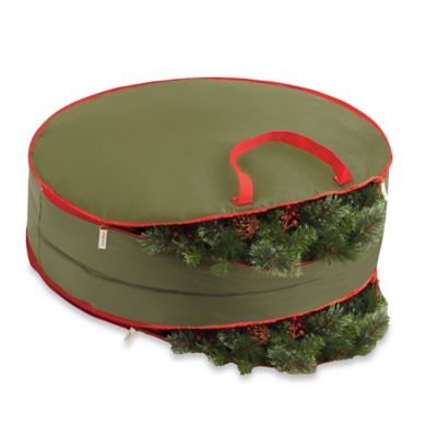 Real Simple® 36-Inch Double-Sided Holiday Wreath Storage Bag - Bed Bath ...