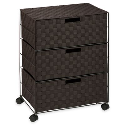 Honey-Can-Do® 3-Drawer Wheeled Chest in Espresso - Bed Bath & Beyond