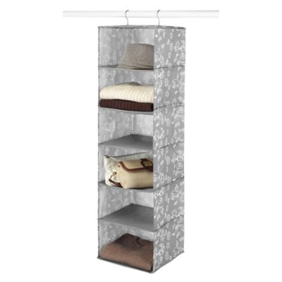 6-Shelf Hanging Accessory Shelves in Grey - Bed Bath & Beyond