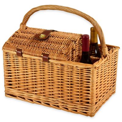 Picnic at Ascot Vineyard Willow Picnic Basket for 2 - Bed Bath & Beyond