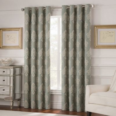 Buy Room Darkening Curtains from Bed Bath & Beyond - Valeron Belvedere 63-Inch Grommet Top Room-Darkening Window Curtain Panel  in Spa