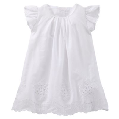 Oshkosh B'gosh® 2-Piece Flutter-Sleeve Dress in White - buybuy BABY