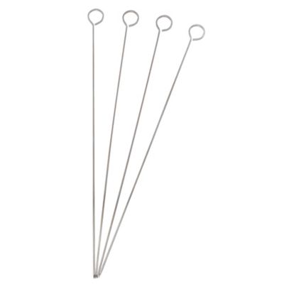 15-Inch Metal BBQ Skewers with Ring-Handle Top (Set of 4) - Bed Bath ...