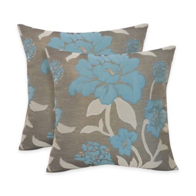 Arlee Home Fashions® Rosemary Silky Jacquard Floral Square Throw Pillow ...