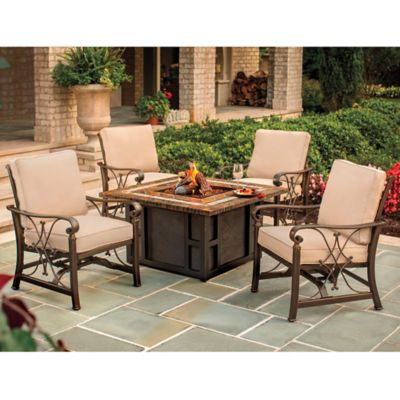 Agio Seville 5-Piece Fire Pit Chat Set - Bed Bath & Beyond