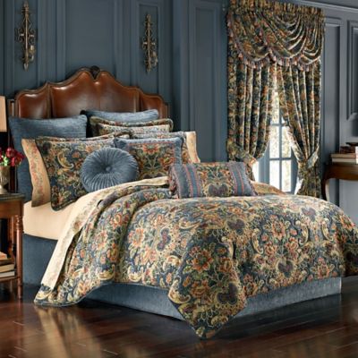 J. Queen New York™ Cassandra Comforter Set in Blue - Bed ...